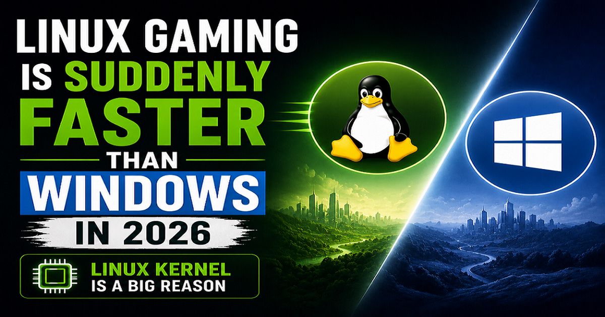 Linux Gaming Is Suddenly Faster Than Windows in 2026 — Linux Kernel Is a Big Reason
