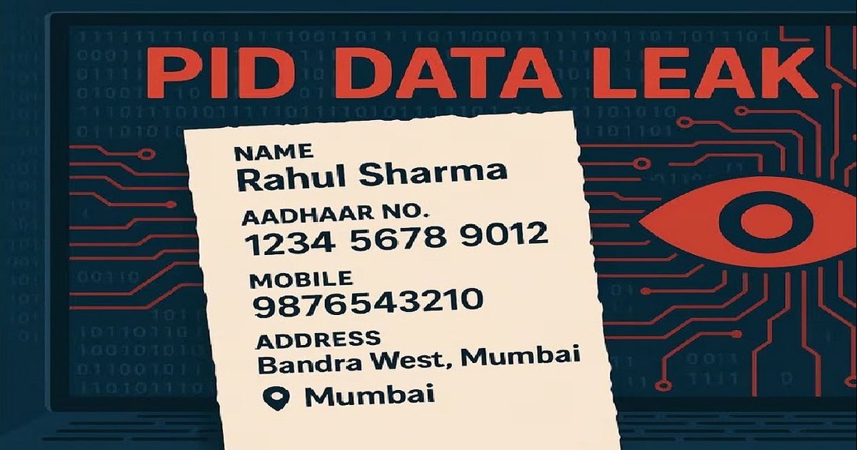 AADHAR and PID leaked along with adress, current continued location ...