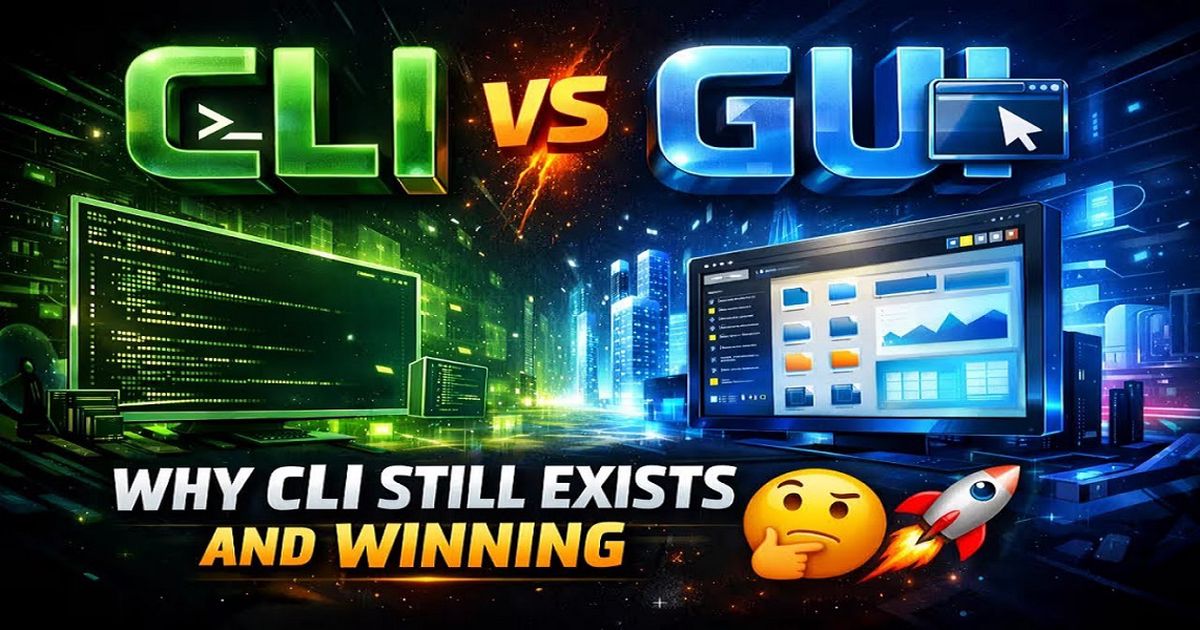 CLI vs GUI - Why the Command Line Still Exists and Winning