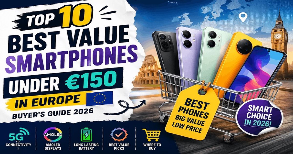 Top 10 Best Value Smartphones Under €150 in Europe (Buyer’s Guide 2026)